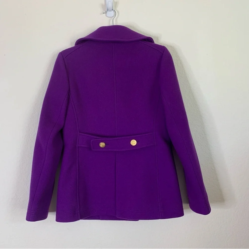 J.crew Womens purple stadium cloth pea cot 4 - Picture 7 of 12